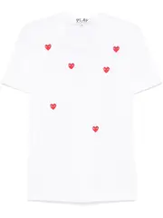 [COMME des GARCONS PLAY] Many Heart Short Sleeve T-Shirt Unisex