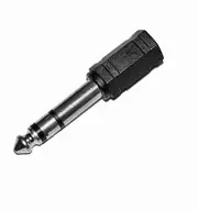 2 x 3.5mm 1/8" Female To 6.5mm 1/4" Male Jack Stereo Headphone Adapter Male plug
