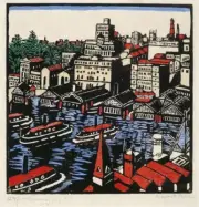 Circular Quay : Margaret Preston : 1925 : Archival Quality Art Print
