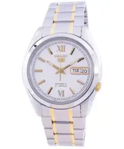 Seiko 5 Automatic White Dial Stainless Steel Day/Date SNKL57K1 50M Watch Watch