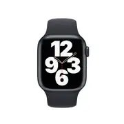 Apple Watch Series 7 (GPS) 45mm Midnight AL Case Black Band - Good Grade