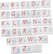 SHOWERORO 1 Set 26 Alphabet Magnets for Fridge Uppercase Lowercase Educational Letters Interactive Spelling Game for Cute Flat Refrigerator Magnets with Storage Bag Pen