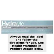 Hydralyte Effervescent Electrolyte Tablets Colour Free Lemonade 20 Pack