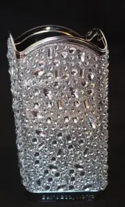 Bath & Body Works Tossed Gems Crystal Stones Bling Silver Hand Soap Holder New