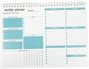 FOYTOKI Weekly Planner Notepad Academic Schedule Organizer Tear Off Pages for Task Management Simple Design for Office Study Use Practical To Do Notebook
