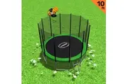 Blizzard 10ft Trampoline with Basketball set Green