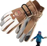 [Generic] Waterproof Gloves Children, Children's Snow Gloves, Cycling Gloves, Outdoor Gloves, Children's Winter Gloves, Gloves, Non-Slip for Outdoor Training