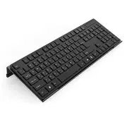 Acrylic Tilted Computer Keyboard Stand for 17"x5.5"x1.5"H Full Size-BLACK Black