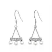 2PCS Copper Jewelry Woman Ladies Fashion Vintage Hooks Earrings