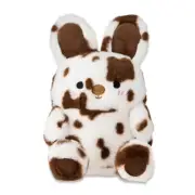 Way To Celebrate Brown & White Plush Sitting Cow Easter Bunny 11" New