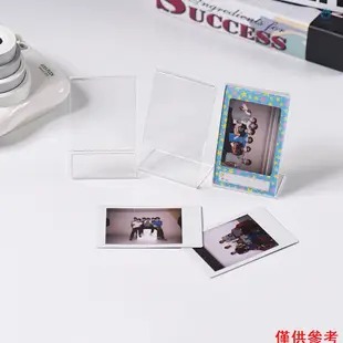 [5S] 3 件裝 3 英寸 L 形亞克力相框透明迷你支架兼容 Fujifilm Instax Mini 8 8+ 70