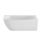 Castano Positano Corner Right Hand Bath Tub 1600mm Slimline White POS1600CB-RH