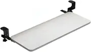 zolyet Clamp On Keyboard Tray Under Desk Pull Out Platform Height Adjustable Keyboard Drawer 20.5 x 9.8 Inch Ergonomic Slide-Out Computer Keyboard Stand Holder Sliding Desk Ext for Office Home White