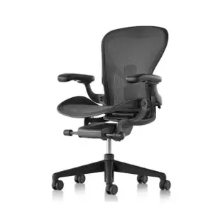 【Herman Miller】Aeron2.0 全功能 尼龍腳 石墨色 B SIZE DW扶手(功能最頂配☆ 經典再進化 二代人體工學椅)