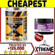 MAX'S LAB SERIES BETAPUMP COMPOUND X PRE-WORKOUT 25 SRV // BETA PUMP ENERGY^