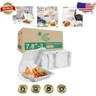 Versatile 30 oz Clamshell Meal Prep Containers - 65 Pack for Storage & Takeout