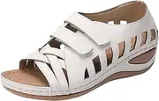 [SBGMoSJ] Shoes for Bunions and Wide Feet Orthopedic Dress Shoes Wide Feet Woman Comfort Sandals for Men Walking Sandals Women Plantar Fasciitis Sandals with Back Strap for Women Women Leather Sandals