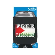 Free Palestine Flag - Funny Novelty Stubby Holder With Base