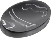 Alipis Phisticated Marble Texture Soap Dishes Self-draining Resin Soap Holder Sponge Dish Tray for Bathroom
