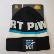 Port Adelaide Power AFL Adults Merino Wool Retro Heritage Throwback Beanie New