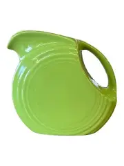 Fiesta - Chartreuse Green Mini Disk Pitcher No Box Ceramic Homer Laughlin Decor