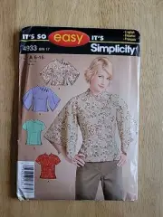 Simplicity It's So Easy 4933 Pattern New, Uncut