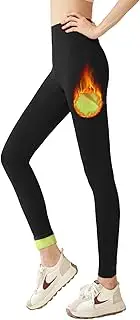 [Kairela] Fleece Lined Leggings Thermal Women Tummy Control High Waisted Winter Warm Yoga Pants Cold Weather