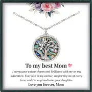 Tree of Life Pendant Necklace for Mom, Unique Women Jewelry Gifts for Women, Mot