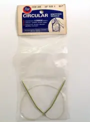 Vintage Boye Circular Knitting Needles 16" Aluminum Size 1