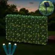 200 Light Warm White LED Solar Net Light, 8 Modes, Timer, Dimming, Remote