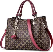[DIRRONA] Women Fashion Handbags Shoulder Bags for Ladies Elegant Bags for Women Large Capacity Casual Crossbody Bag Work Party Travel Waterproof Pu Leather Top Handle Handbags