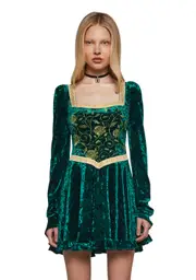 [Dolls Kill x Shrek] Fair Fiona Mini Dress