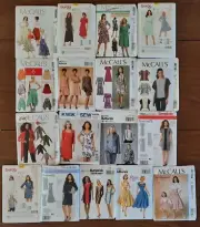 LOT 17 SEWING PATTERNS WOMENS Simplicity Butterick McCall’s Burda UNCUT DRESS +