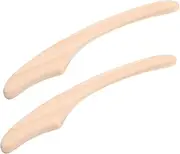 WOFASHPURET 2pcs Wooden Facial Scraping Stick Acupoint Massage Tool for Body Sculpting and Muscle Relaxation Portable Wood Massaging Board for Care