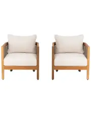 Linon Set of 2 Chaddsley Outdoor Club Chair