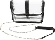Clear Bag Stadium Approved Transparent Crossbody Bag PVC Shoulder Bag Purse for Concert Sport Events Work Travel School Party Favors