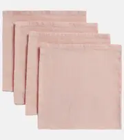 [Once Milano] Once Milano Set of 4 linen napkins One Size pink