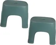 CRILSTYLEO 2pcs Nonslip Step Stool for Plastic Foot Stool for Bathroom Living Office Use for Reach Sinks Change Shoes