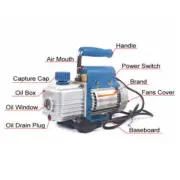 5.4m³/h 2Pa 220V Rotary Vane Air Vacuum Pump Tool for Film Laminating Machine