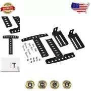 Durable Solid Steel Headboard Brackets for L100 Adjustable Bed Base - Black