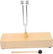 ERINGOGO 1 Set Tuning Fork Resonance Box Wooden Voice Box Hammer Mallet for Healing Meditation Compact Portable Tuning Forks Made From Durable