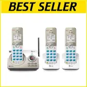 DECT 6.0 Cordless Phone - 3 Handsets with Smart Call Blocking and Cell Connect