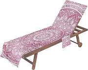 Ghjkldha Lounge Chair Towel | Pool Chair | Beach Chair Covers | Convenient Storage, Premium Microfiber Pool Chair, Fit for Lounge Chairs and Poolside Comfort