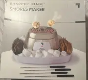 NEW Sharper Image Electric Tabletop S'mores Maker for Indoors w/ 4 Skewers