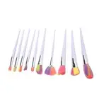 Makeup Brush Set Soft Colorful Bristles Portable Cosmetic Brush Kit For Loos PSG