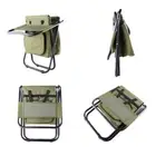 Outdoor Folding Chairs Portable Camping Stool Backpack With Double Lay TOH