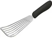 Winware Fish Spatula, 6 3/4" x 3 1/2" Blade, Black PP Handle
