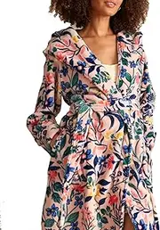 [Vera Bradley] Womens Plush Fleece Robe (Extended Size Range)