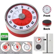60 Minutes Visual Counter Mechanical Kitchen Timer Magnetic Timers 8CM Oven Time