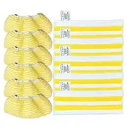 11PCS Steam Mop Cloths Cover for Easyfix SC2 SC3 SC4 SC5 Handheld Vacuum Cleaner Parts Microfiber Mop Pad White Yellow